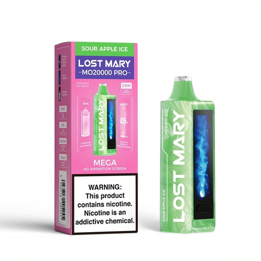 Lost Mary MO20000 Pro Disposable Vape Device Sour Apple Ice