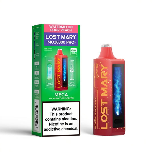 Lost Mary MO20000 Pro Disposable Vape Device Watermelon Sour Peach