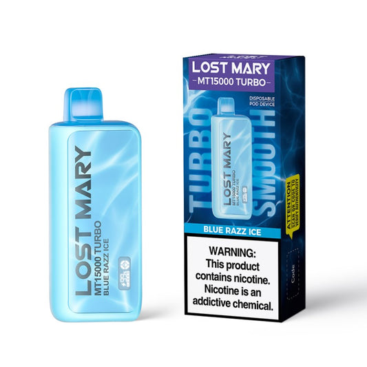 Lost Mary MT15000 Turbo Vape Blue Razz Ice