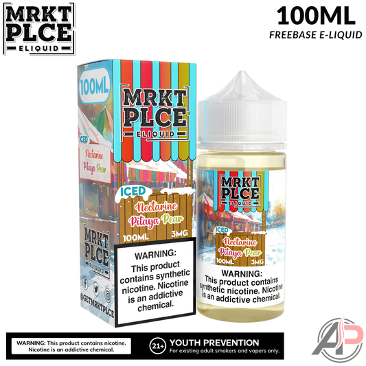 MRKT PLCE Iced Nectarine Pitaya Pear E-Liquid 100mL