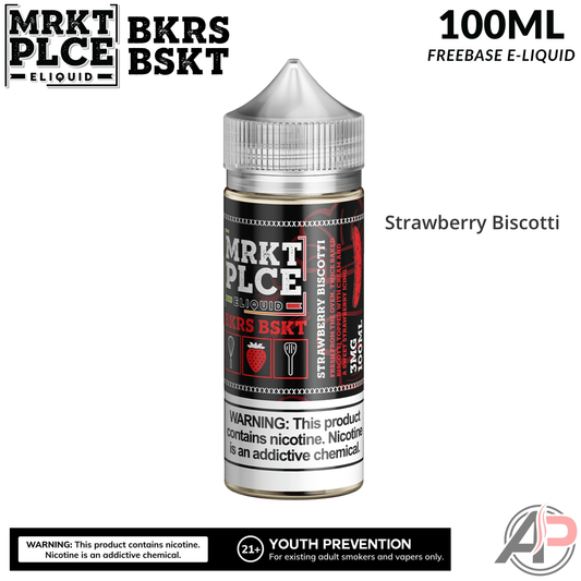 MRKT PLCE Strawberry Biscotti BKRS BSKT E-Liquid 100mL