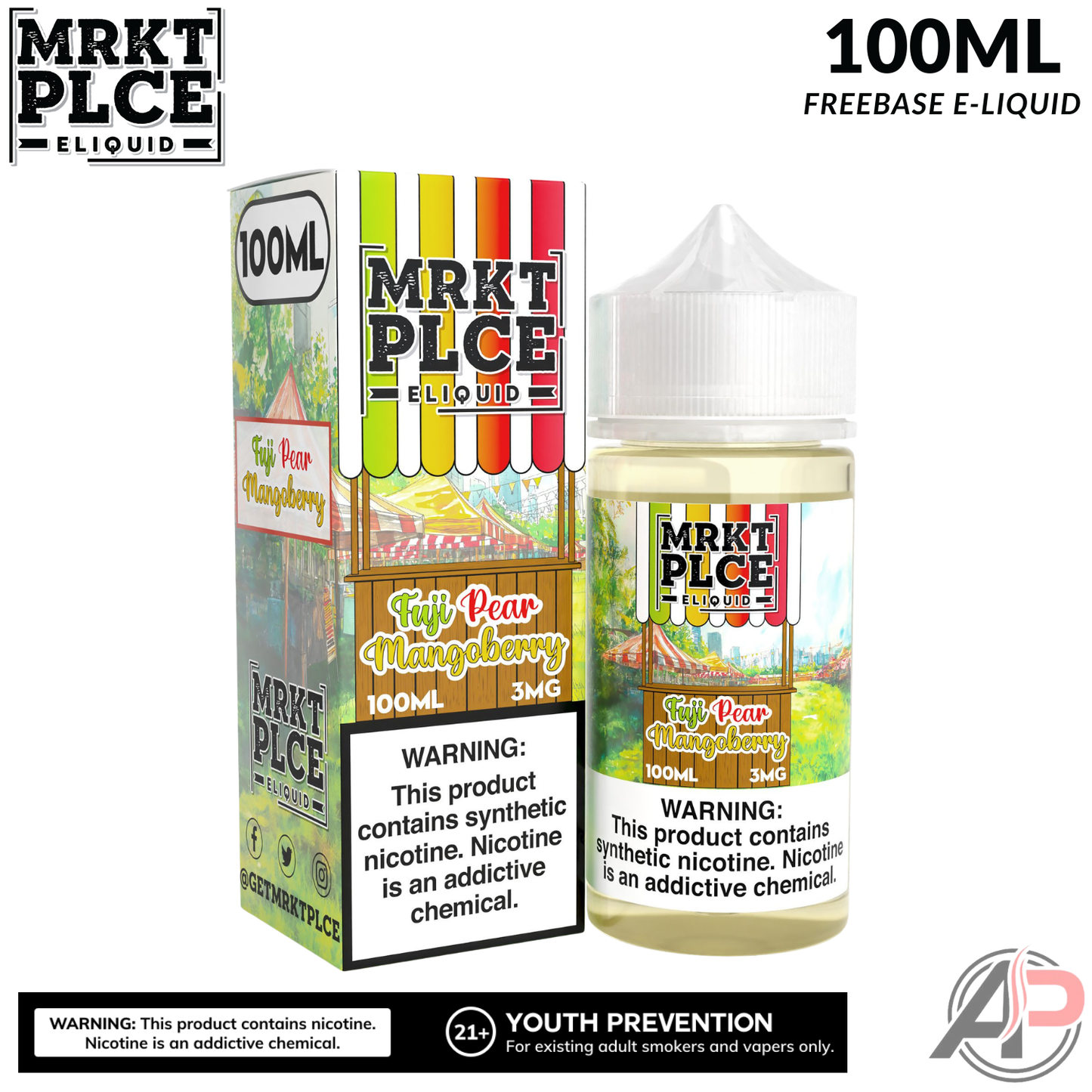 MRKT PLCE Fuji Pear Mangoberry E-Liquid 100mL