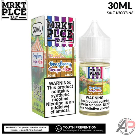 MRKT PLCE Brazberry Grape Acai Salt Nicotine 30mL