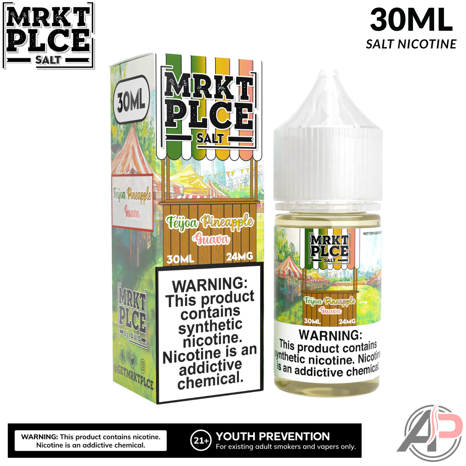 MRKT PLCE Feijoa Pineapple Guava Salt Nicotine 30mL