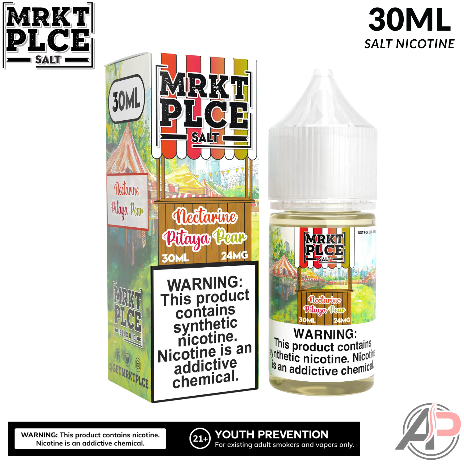 MRKT PLCE Nectarine Pitaya Pear Salt Nicotine 30mL