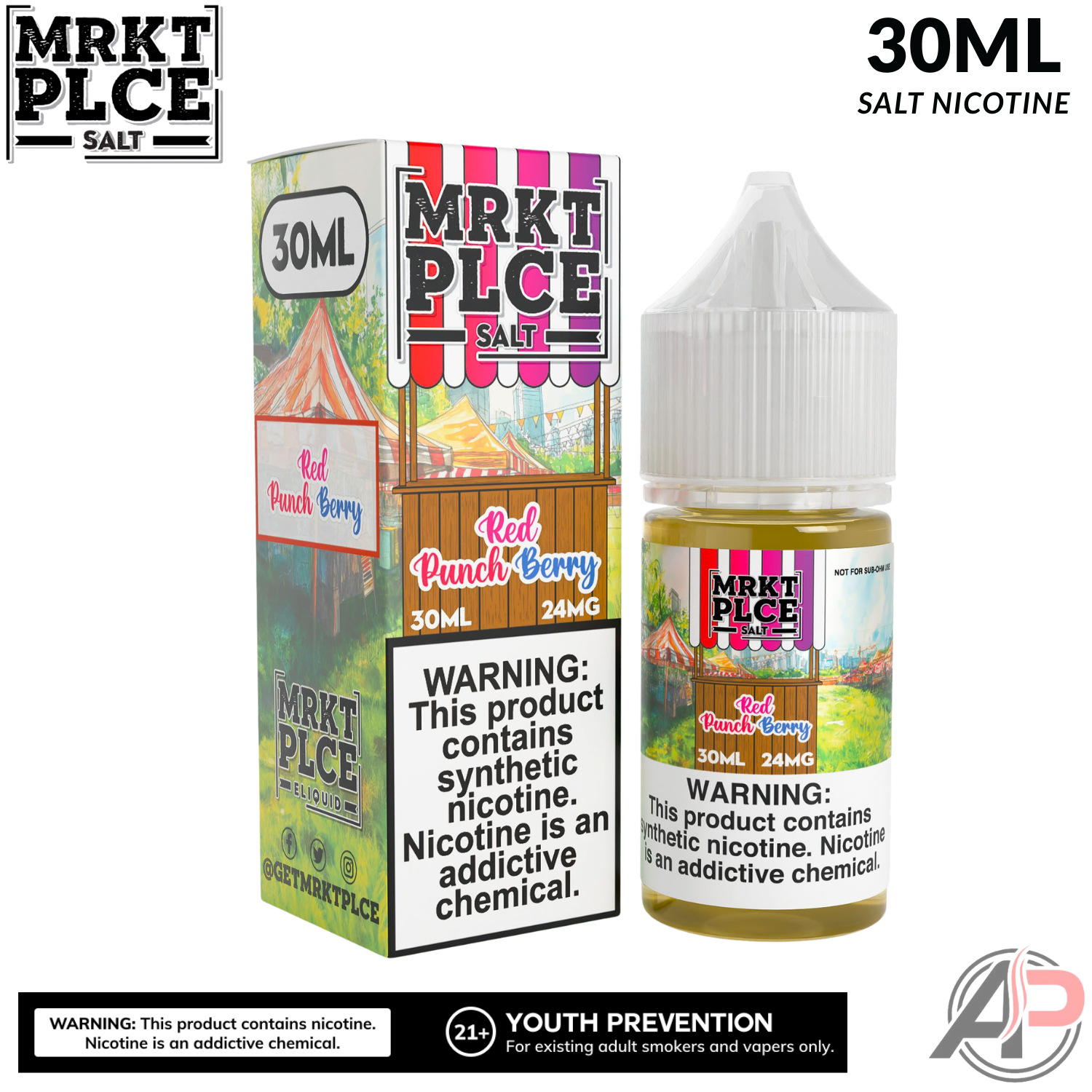 MRKT PLCE Red Punchberry Salt Nicotine 30mL