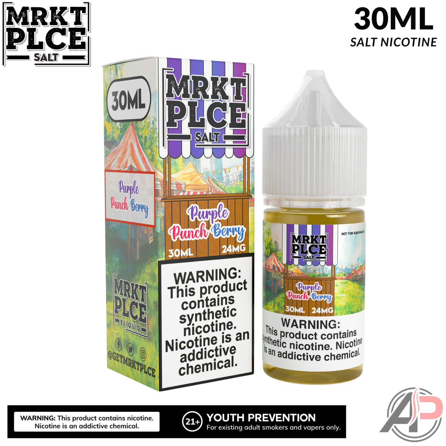 MRKT PLCE Purple Punchberry Salt Nicotine 30mL