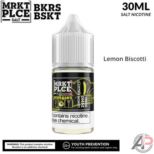 MRKT PLCE Lemon Biscotti BKRS BSKT Salt Nicotine 30mL