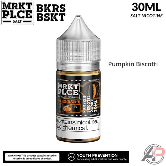 MRKT PLCE Pumpkin Biscotti BKRS BSKT Salt Nicotine 30mL