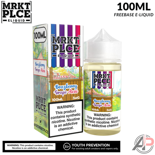 MRKT PLCE Brazberry Grape Acai E-Liquid 100mL