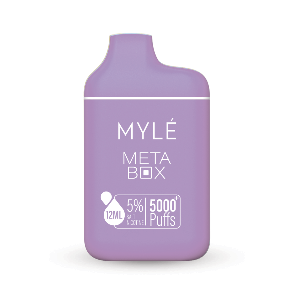 Myle Meta Box 5000 Puff Disposable Vape Device White Grape Ice