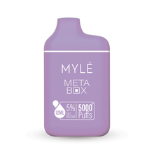 Load image into Gallery viewer, Myle Meta Box 5000 Puff Disposable Vape Device White Grape Ice
