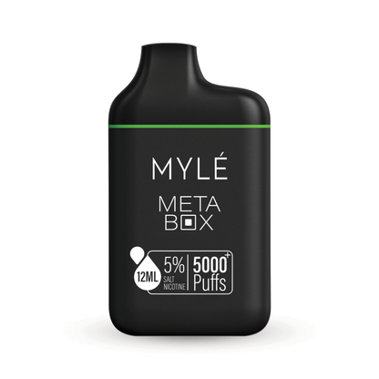 Myle Meta Box 5000 Puff Disposable Vape Device Iced Apple