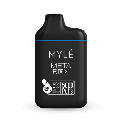 Myle Meta Box 5000 Puff Disposable Vape Device Iced Blue Razz