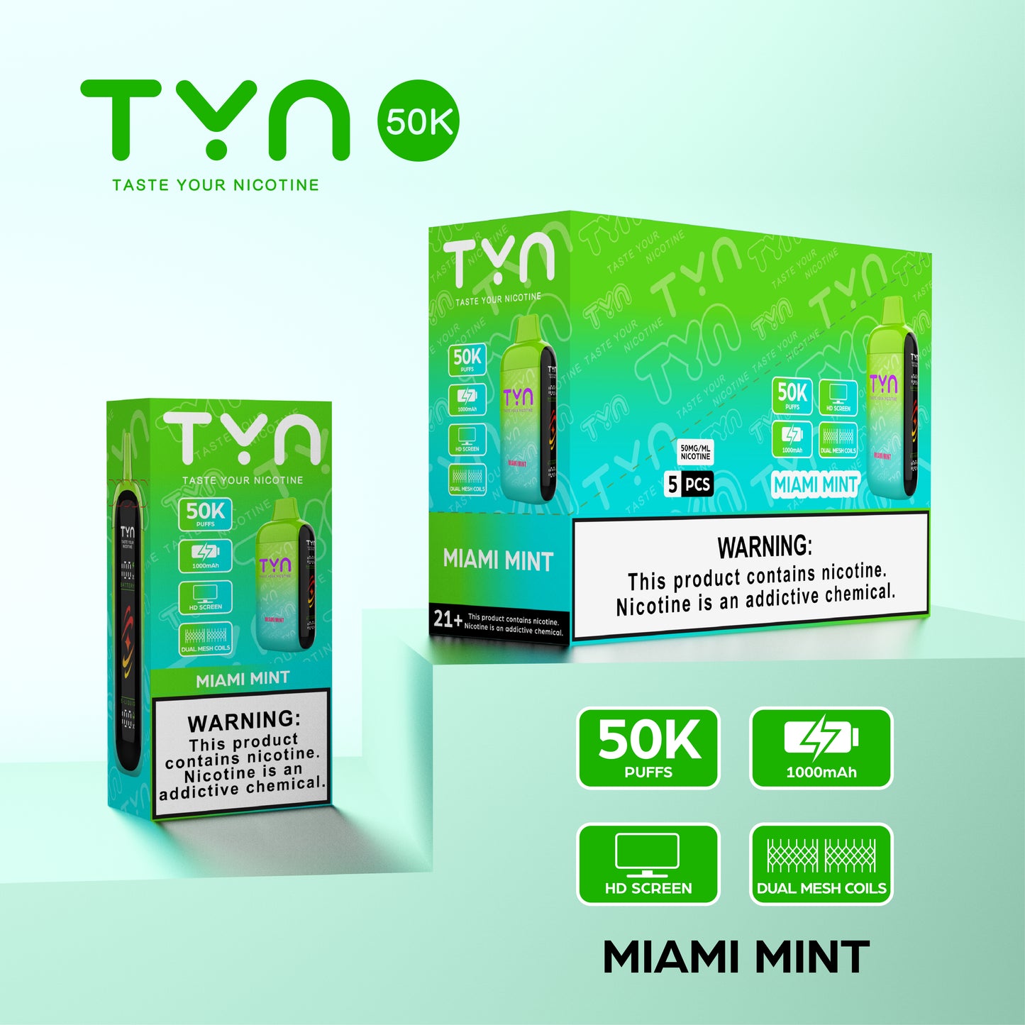 Tyn 50000 Puffs Disposable Vape Device