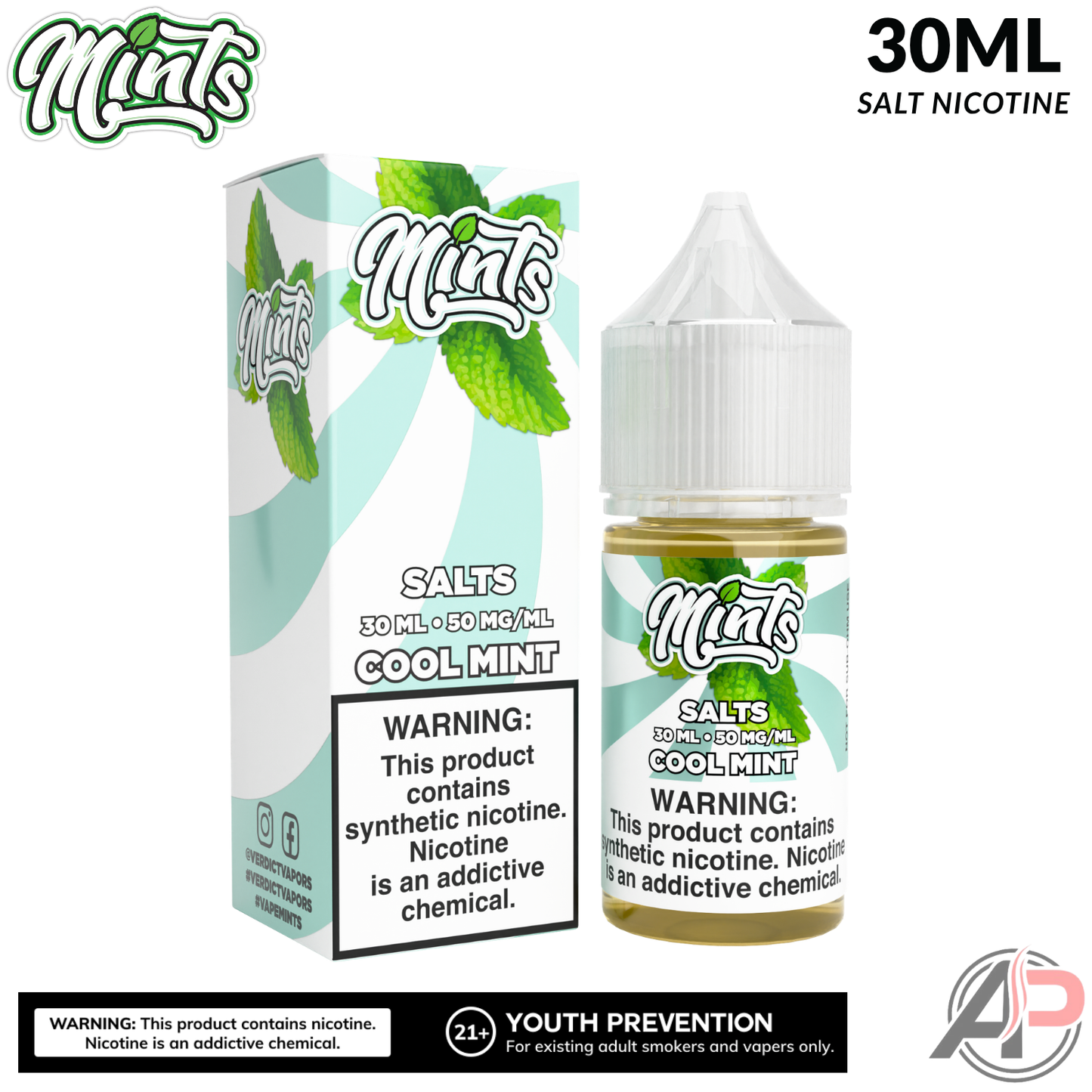 Mints Vape Co Cool Mint Salt Nicotine 30mL