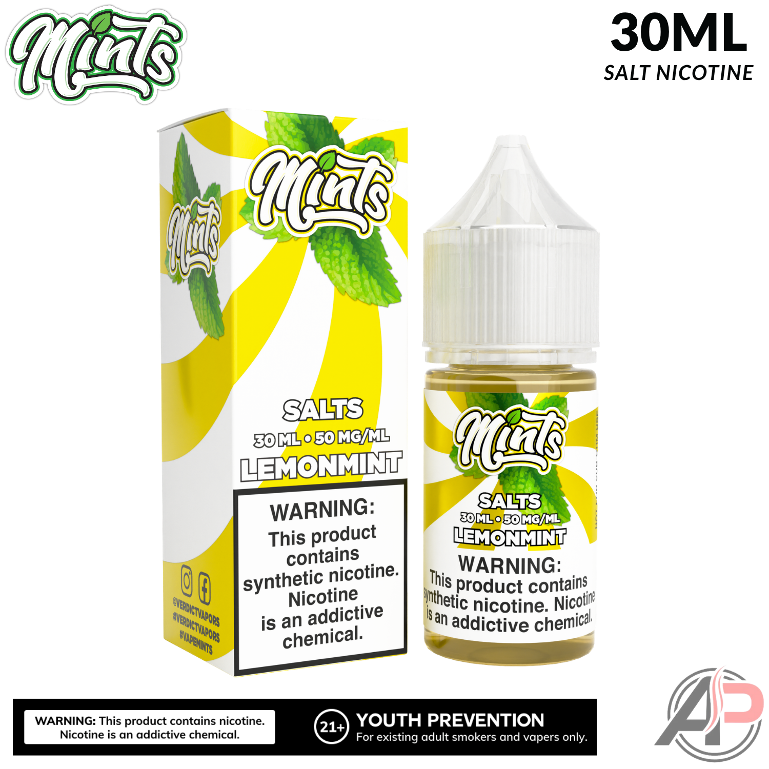 Mints Vape Co Lemonmint Salt Nicotine 30mL