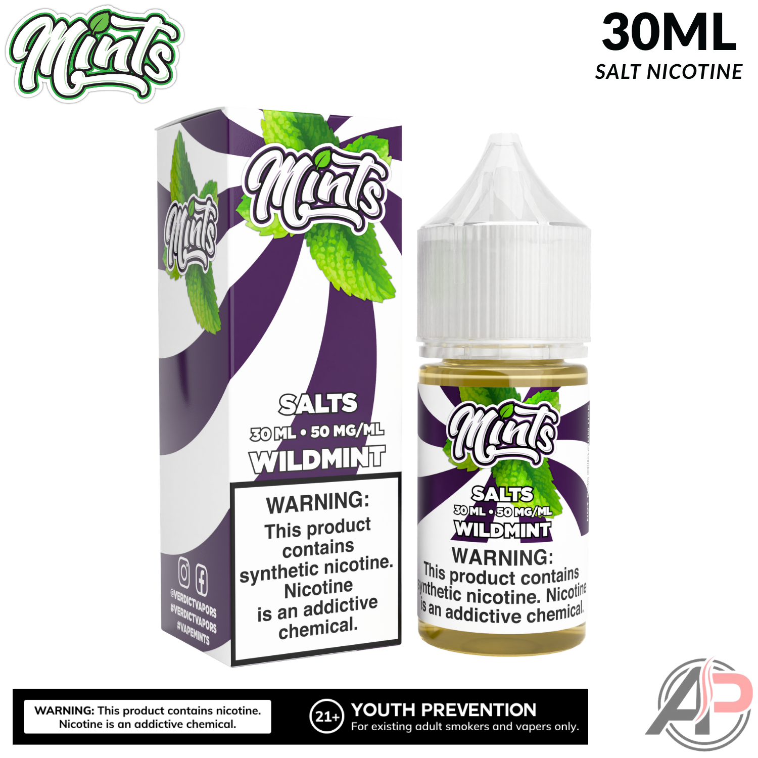 Mints Vape Co Wildmint Salt Nicotine 30mL