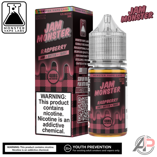 Raspberry Salt Nicotine By Jam Monster Vape Labs 30mL