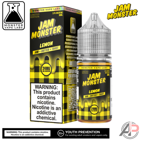 Lemon Salt Nicotine By Jam Monster Vape Labs 30mL