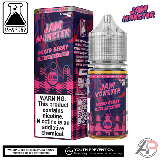 Mixed Berry Salt Nicotine By Jam Monster Vape Labs 30mL