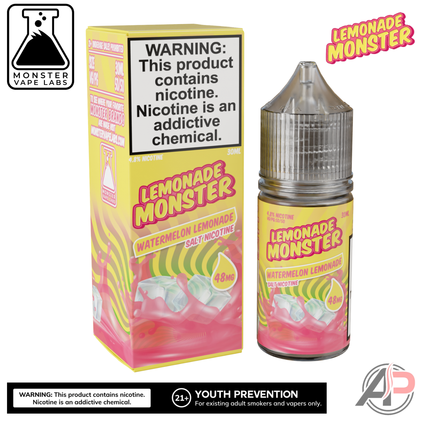 Watermelon Lemonade Salt Nicotine By Lemonade Monster Vape Labs 30mL