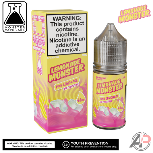 Pink Lemonade Salt Nicotine By Lemonade Monster Vape Labs 30mL