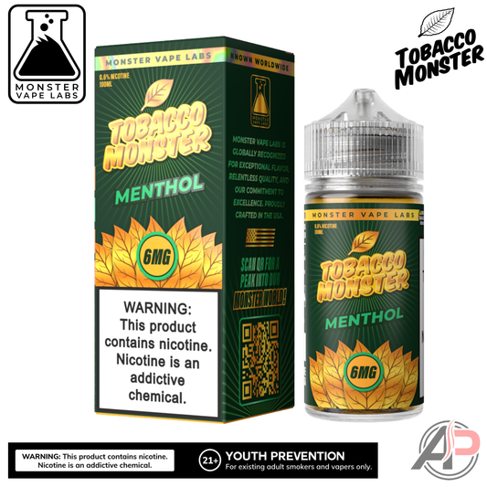 Menthol E-Liquid By Tobacco Monster Vape Labs 100mL