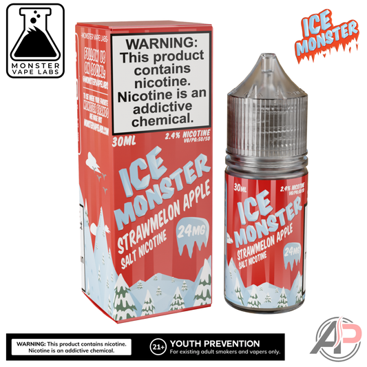 Strawmelon Apple Salt Nicotine By Ice Monster Vape Labs 30mL