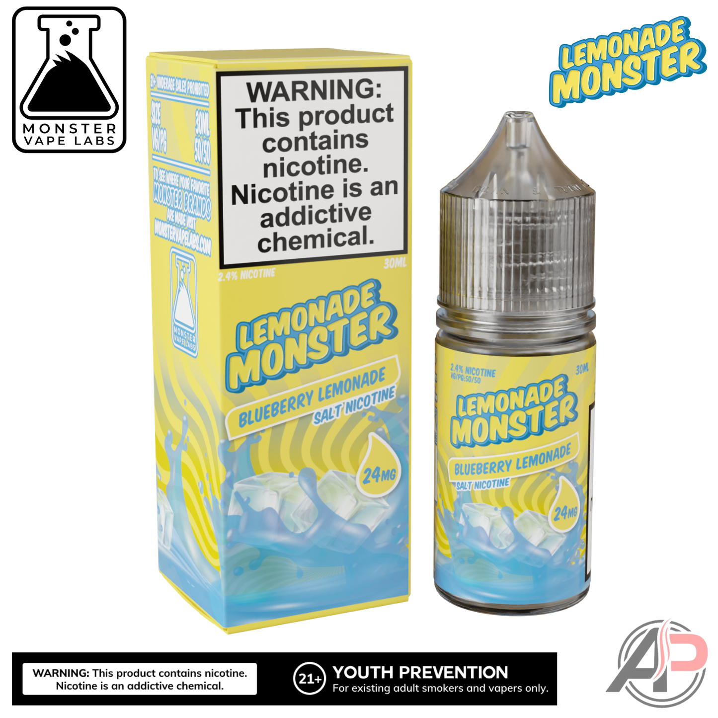 Blueberry Lemonade Salt Nicotine By Lemonade Monster Vape Labs 30mL