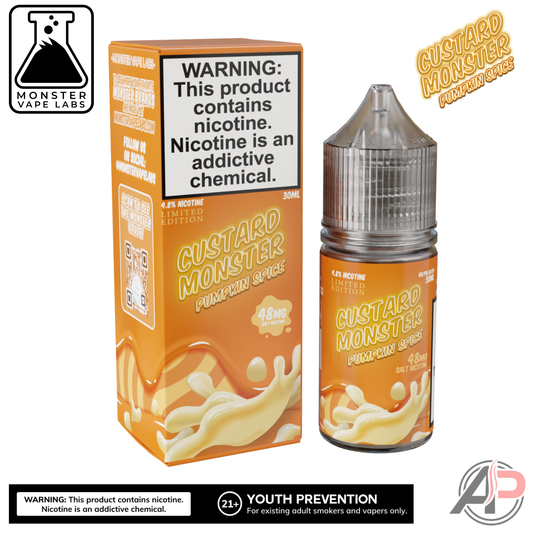 Pumpkin Spice Salt Nicotine By Custard Monster Vape Labs 30mL