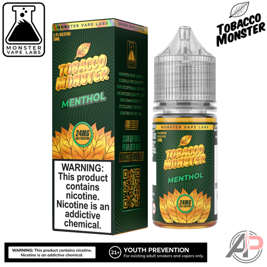 Menthol Salt Nicotine By Tobacco Monster Vape Labs 30mL