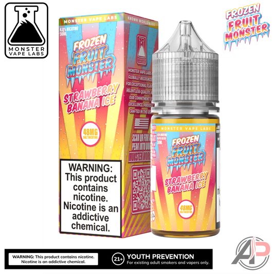Strawberry Banana Ice Salt Nicotine By Frozen Fruit Monster Vape Labs 30mL