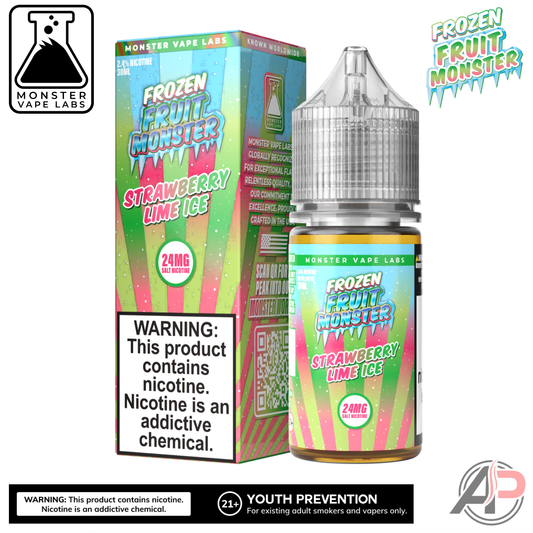 Strawberry Lime Ice Salt Nicotine By Frozen Fruit Monster Vape Labs 30mL