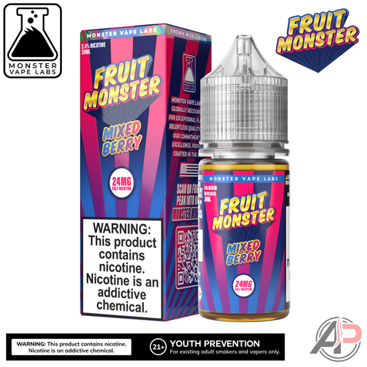 Mixed Berry Salt Nicotine By Fruit Monster Vape Labs 30mL