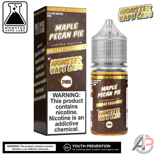 Maple Pecan Pie Salt Nicotine By Holiday Monster Vape Labs 30mL