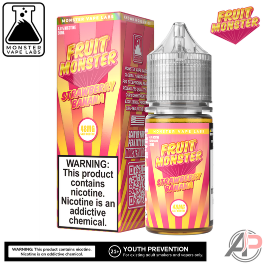 Strawberry Banana Salt Nicotine By Fruit Monster Vape Labs 30mL