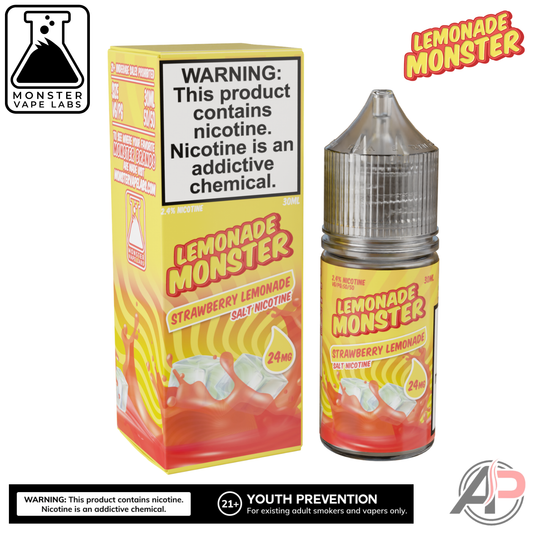 Strawberry Lemonade Salt Nicotine By Lemonade Monster Vape Labs 30mL