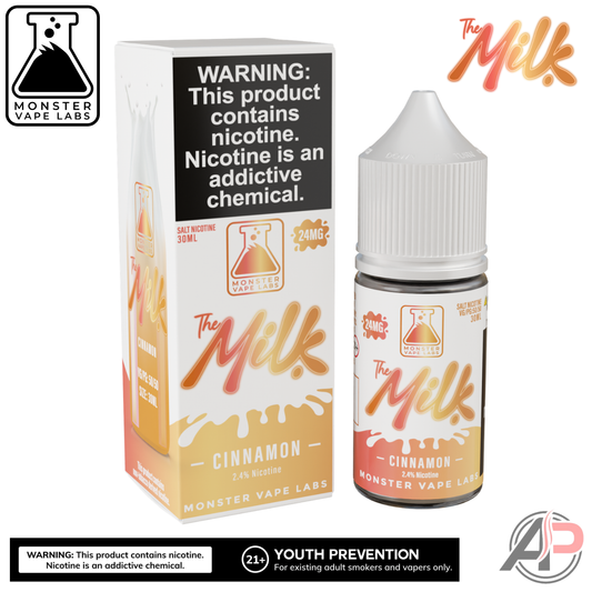The Milk Cinnamon Salt Nicotine By Monster Vape Labs 30mL