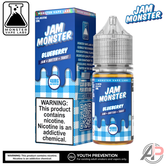 Blueberry Salt Nicotine By Jam Monster Vape Labs 30mL