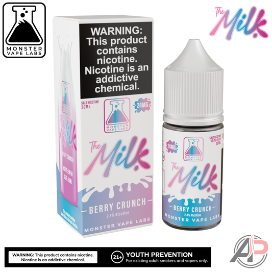 The Milk Berry Crunch Salt Nicotine By Monster Vape Labs 30mL