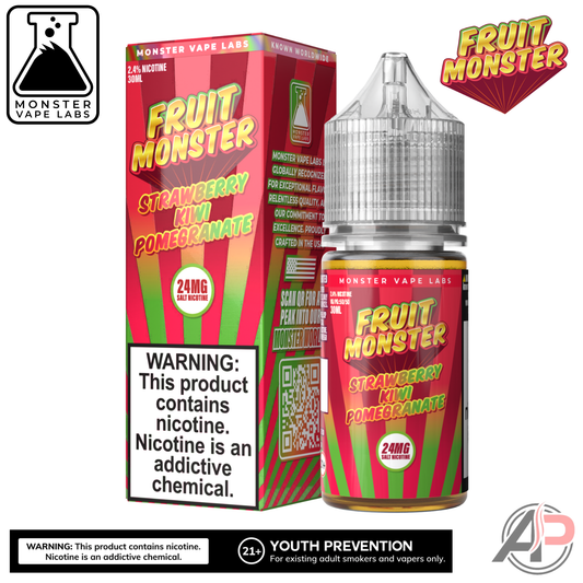 Strawberry Kiwi Pomegranate Salt Nicotine By Fruit Monster Vape Labs 30mL