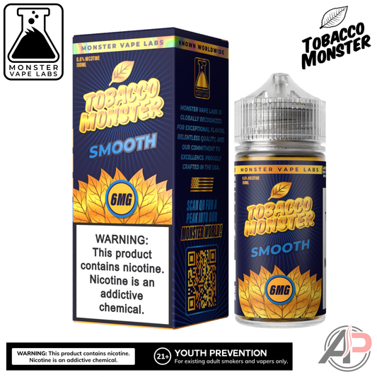 Smooth Tobacco E-Liquid By Tobacco Monster Vape Labs 100mL