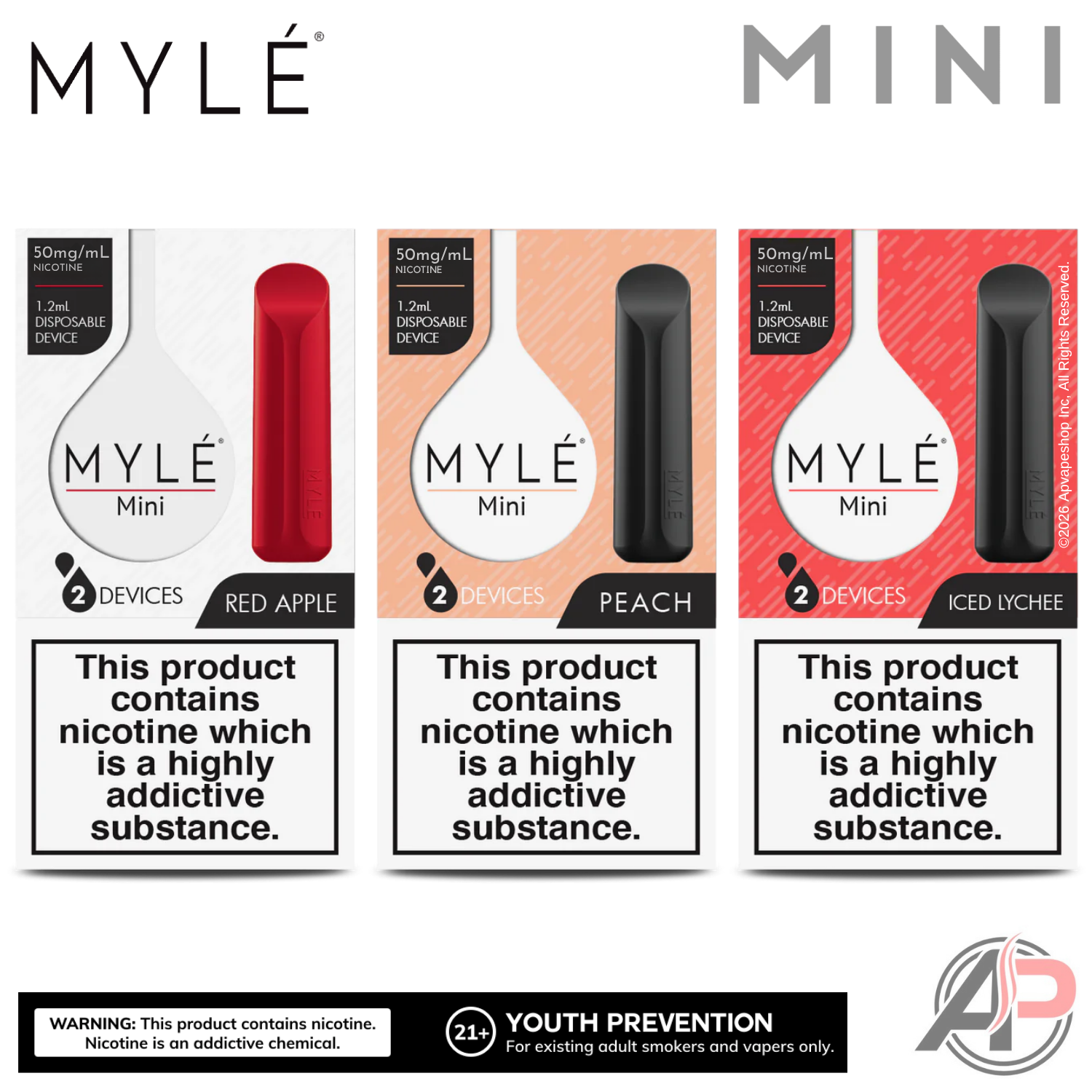 MYLE Mini Disposable Vape Best Flavors Apvs MYLE Mini Disposable Vape Best Flavors Apvs