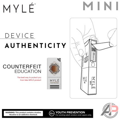 Myle Mini Disposable Vape Device Wholesale Box