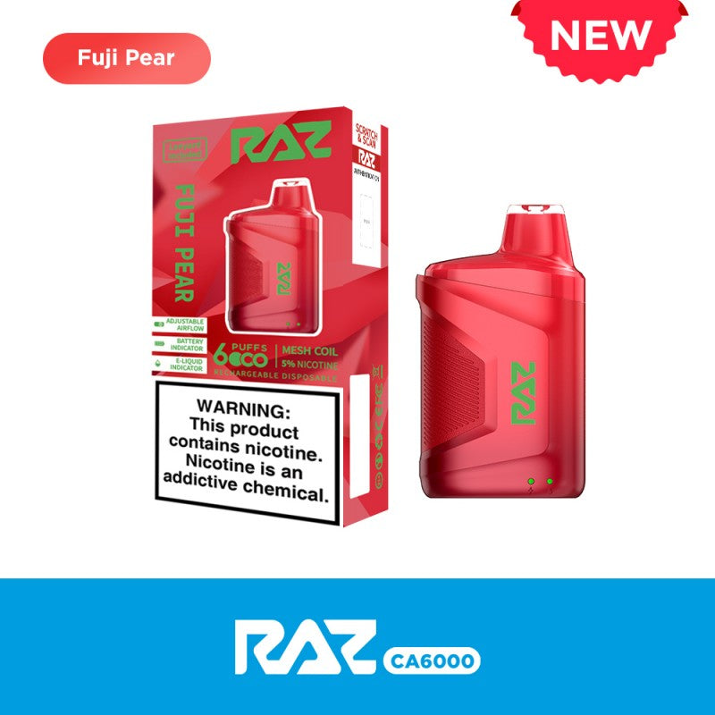 Raz CA6000 Vape 6K Puffs All Flavors Apvs Raz CA6000 Vape 6K Puffs All Flavors Apvs