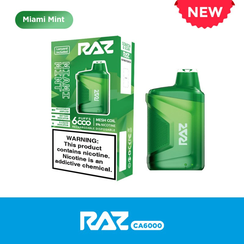 Raz CA6000 Vape 6K Puffs All Flavors Apvs Raz CA6000 Vape 6K Puffs All Flavors Apvs