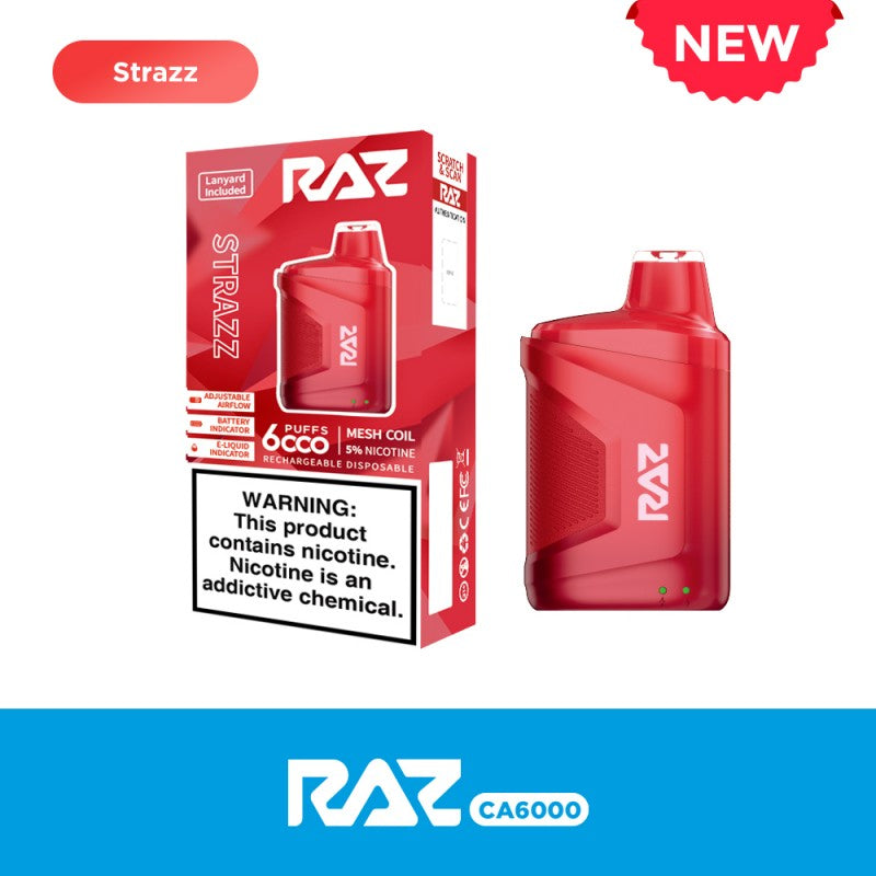 Raz CA6000 Vape 6K Puffs All Flavors Apvs Raz CA6000 Vape 6K Puffs All Flavors Apvs