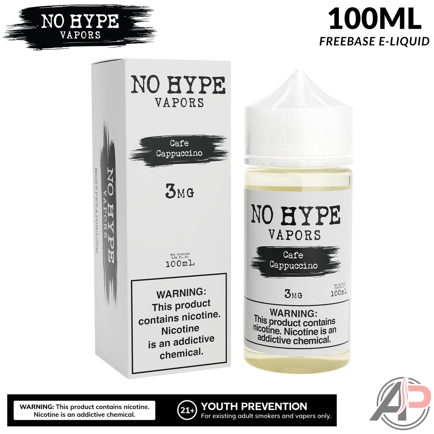 No Hype Vapors Cafe Cappuccino E-Liquid 100mL