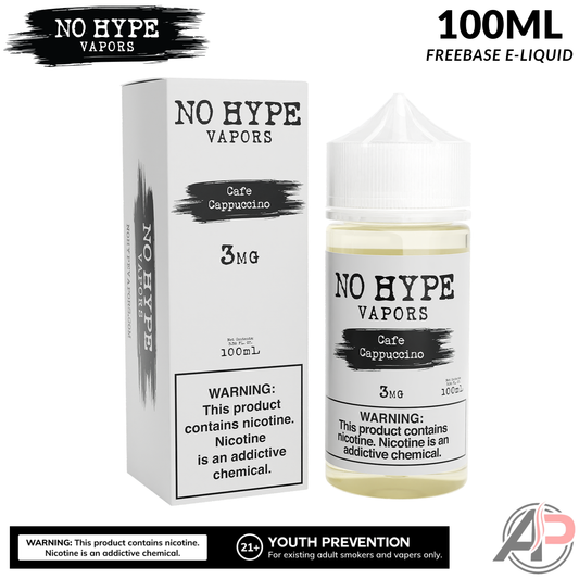 No Hype Vapors Cafe Cappuccino E-Liquid 100mL